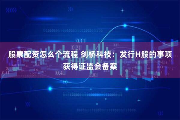股票配资怎么个流程 剑桥科技：发行H股的事项获得证监会备案