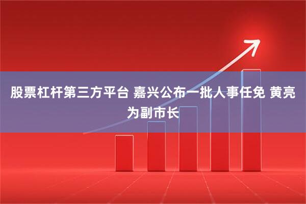 股票杠杆第三方平台 嘉兴公布一批人事任免 黄亮为副市长